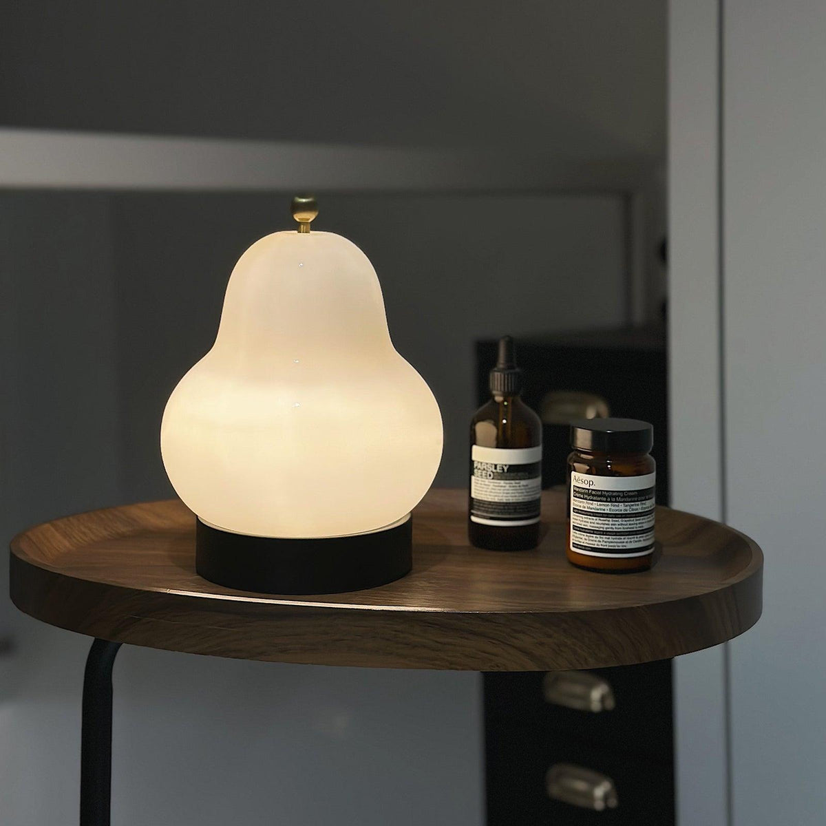 Lumaic lámpara de mesa de vidrio whimsical
