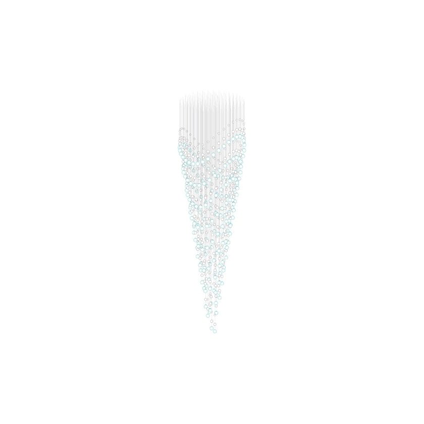 Pearl lámpara de araña Veil Couture Cascade Customize
