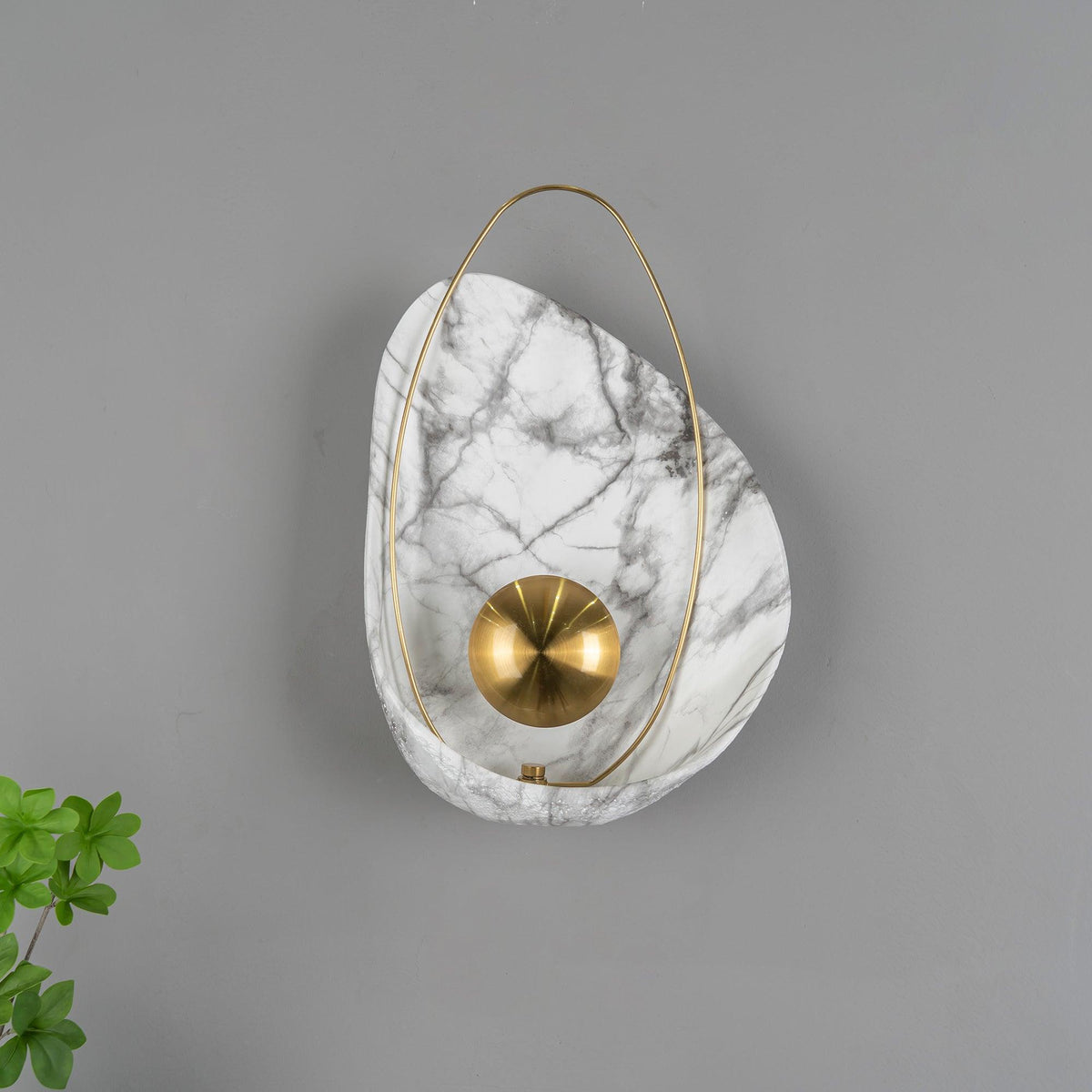 Vethaora aplique de pared Premium nórdico resina art Pearl