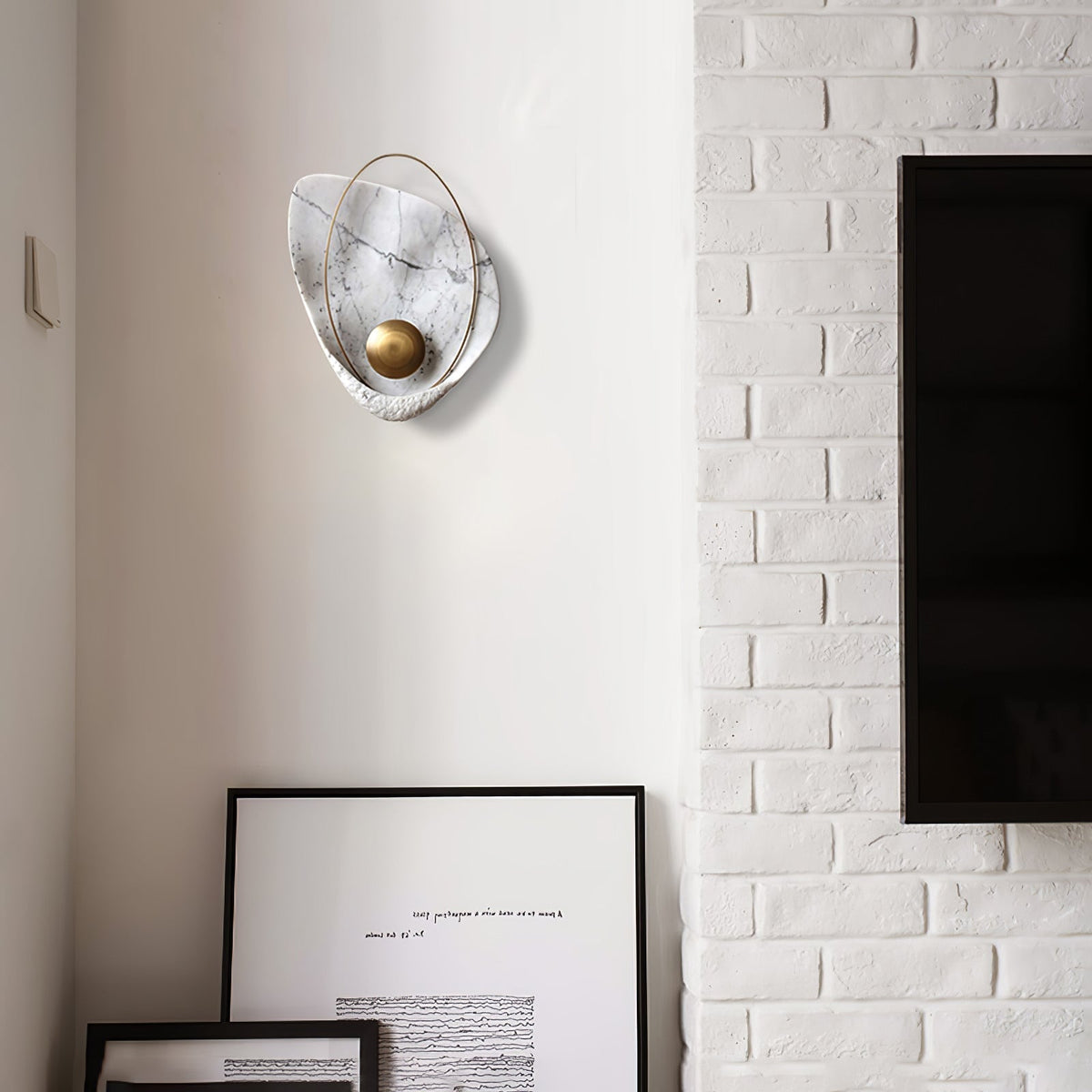 Vethaora aplique de pared Premium nórdico resina art Pearl