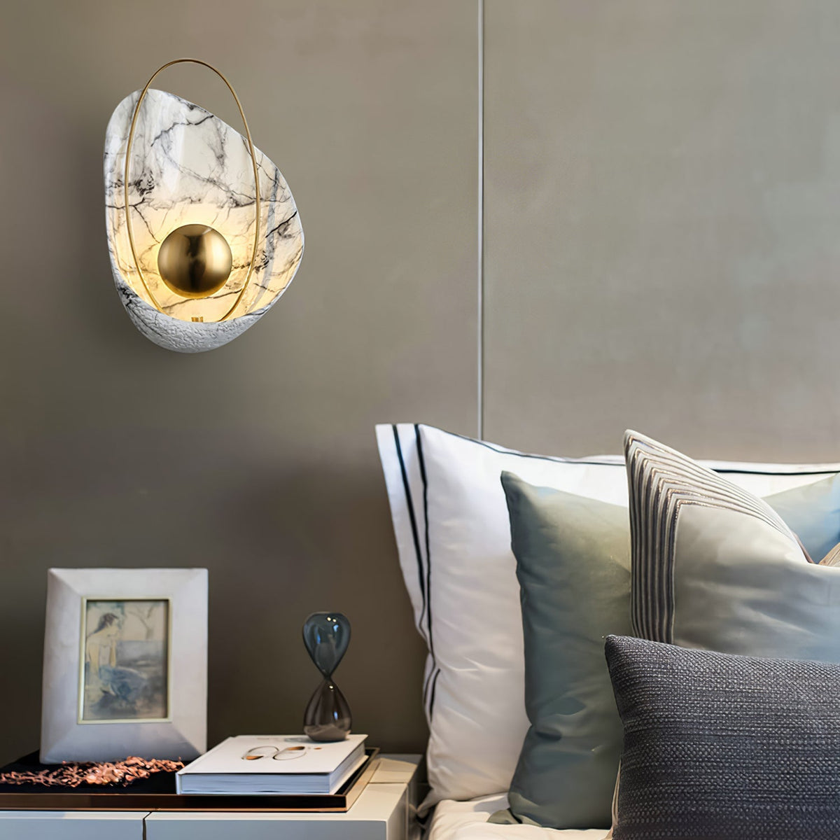 Vethaora aplique de pared Premium nórdico resina art Pearl
