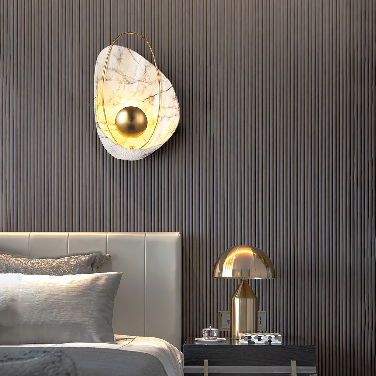 Vethaora aplique de pared Premium nórdico resina art Pearl