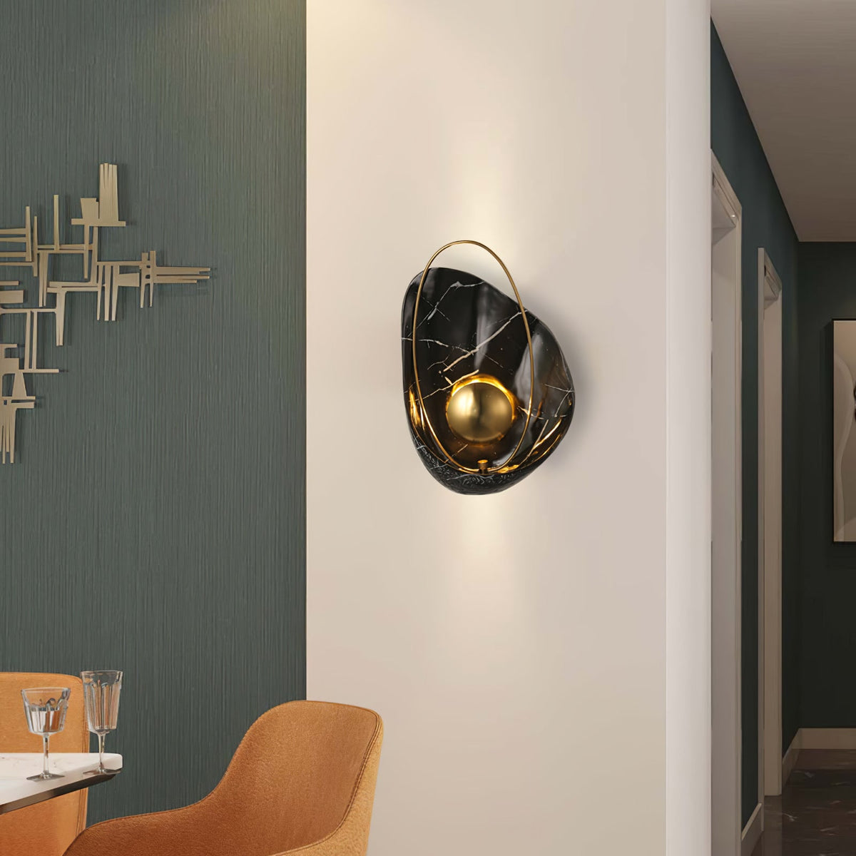 Vethaora aplique de pared Premium nórdico resina art Pearl