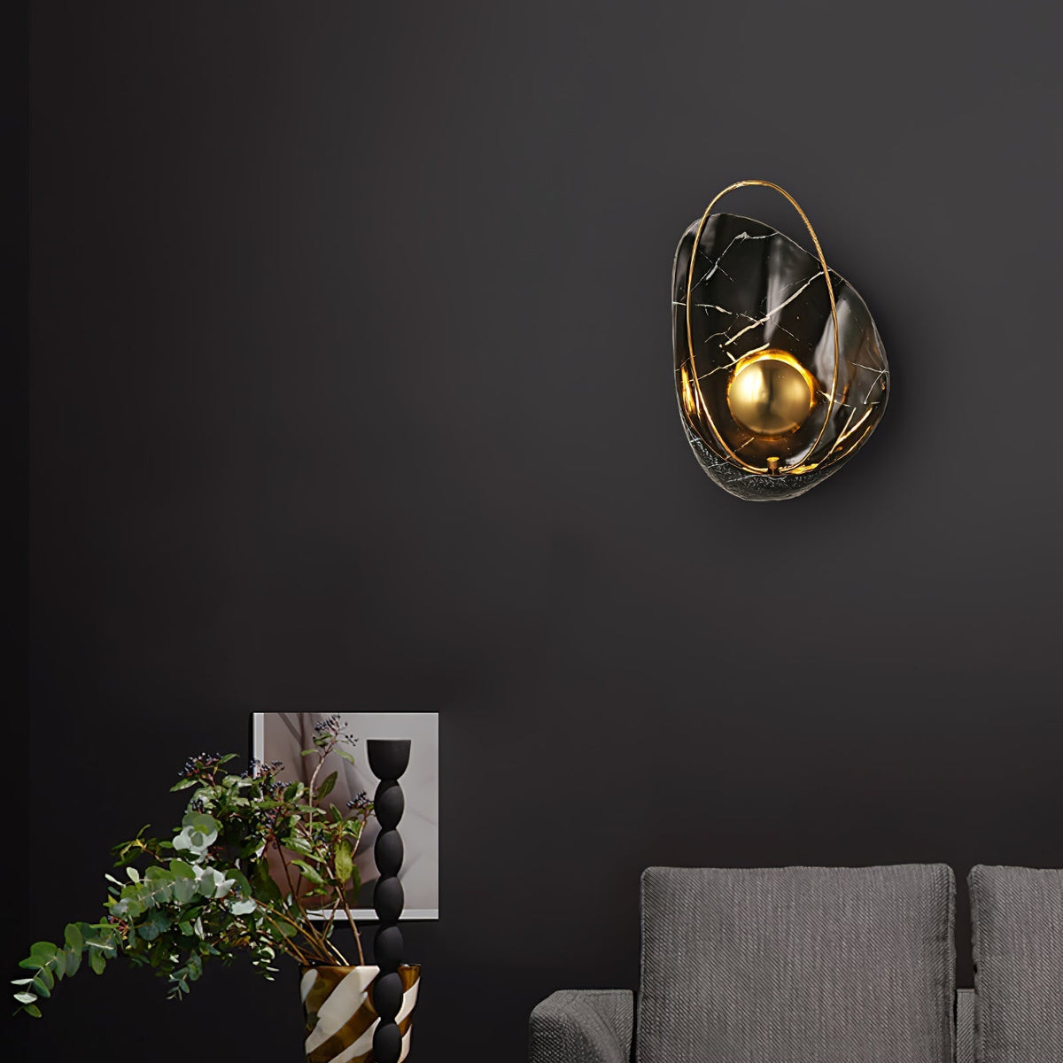 Vethaora aplique de pared Premium nórdico resina art Pearl