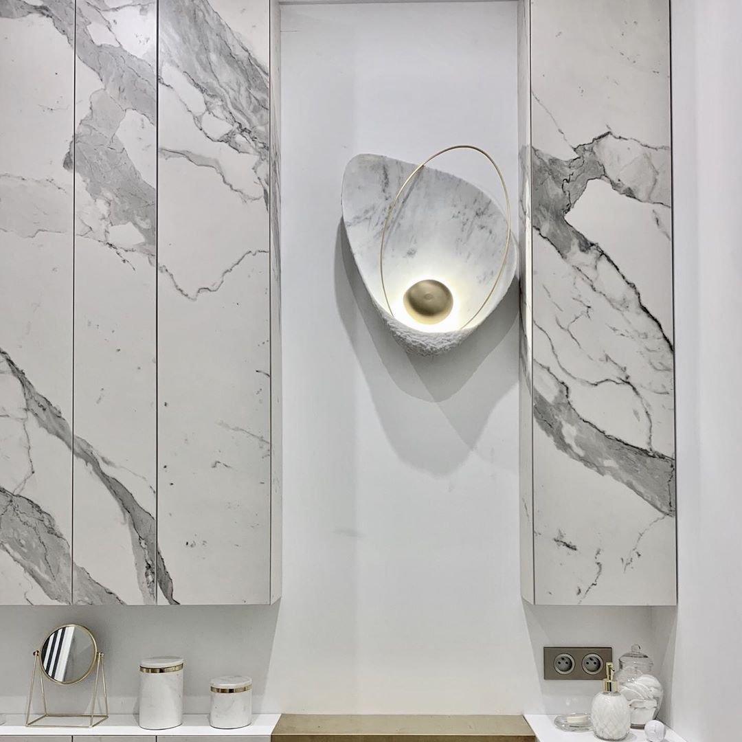 Vethaora aplique de pared Premium nórdico resina art Pearl