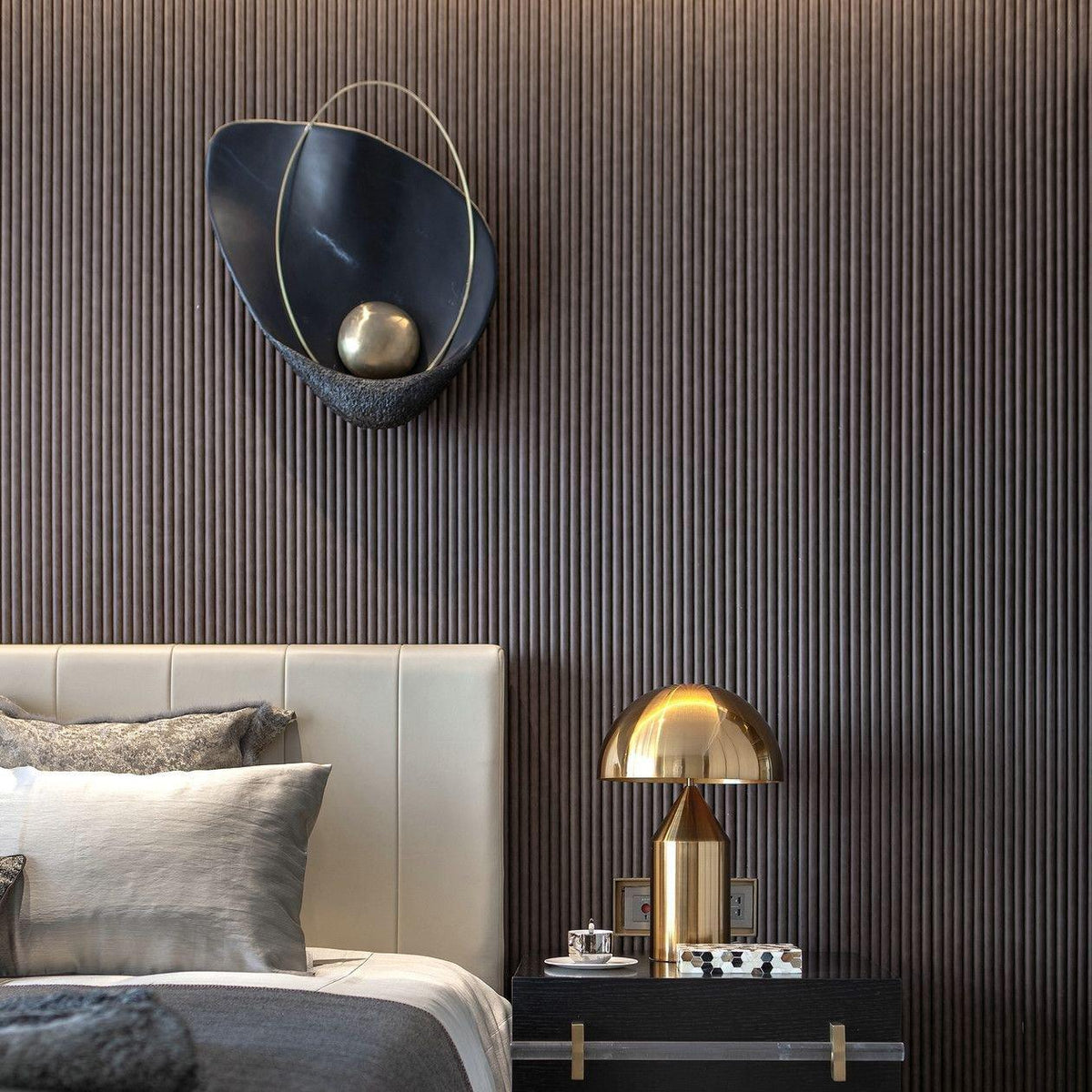 Vethaora aplique de pared Premium nórdico resina art Pearl