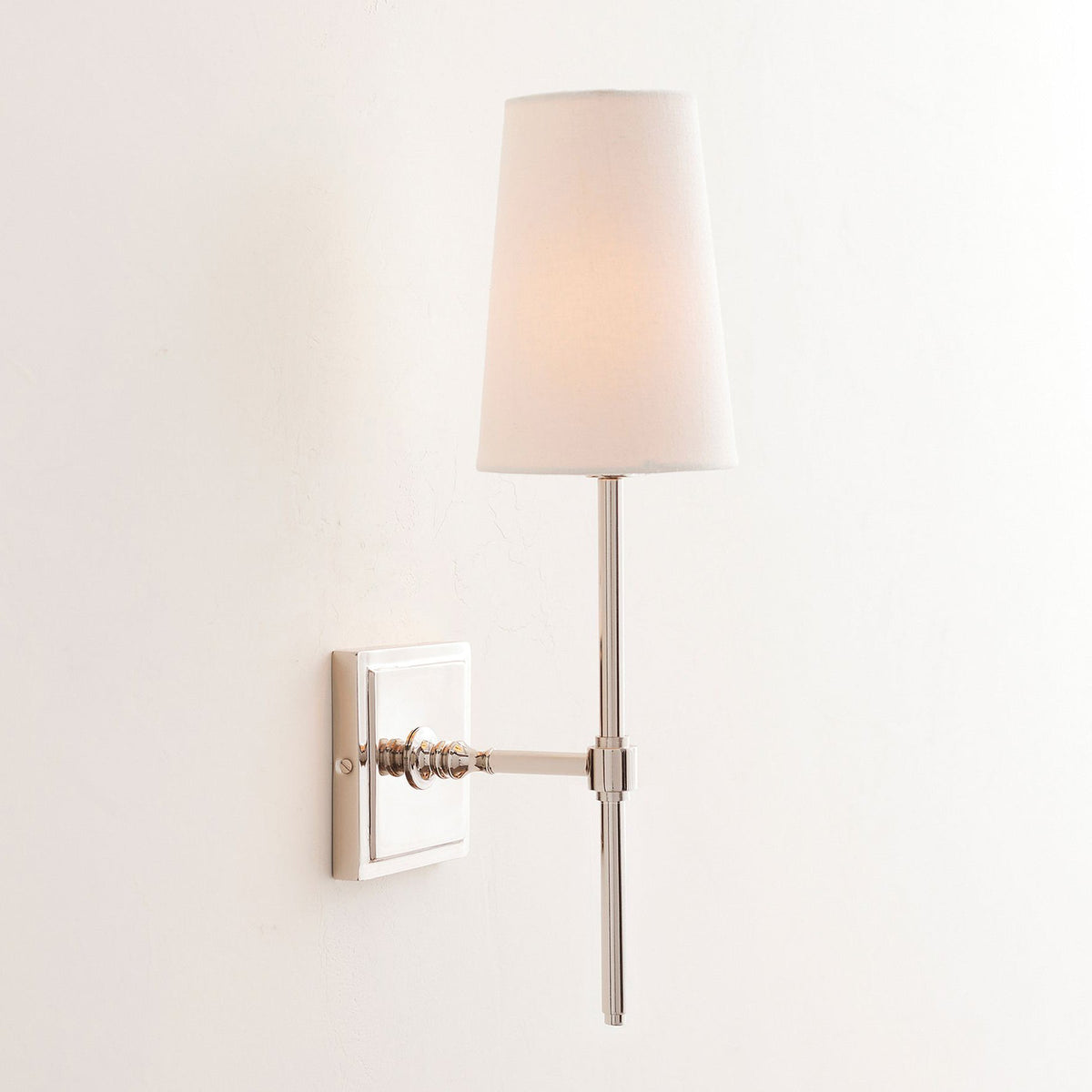 Vicarara aplique de pared vintage industrial de latón con pantalla de tela
