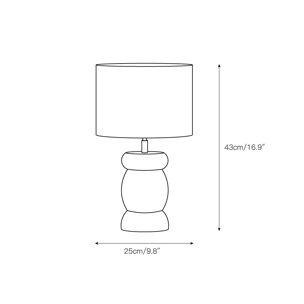 Beadon lámpara de mesa de madera