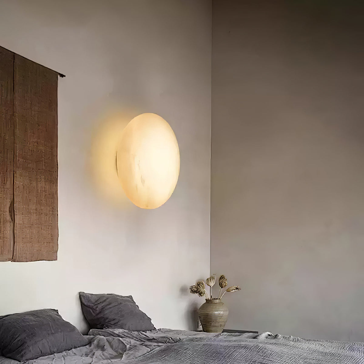 Eurthais aplique de pared minimalista en alabastro
