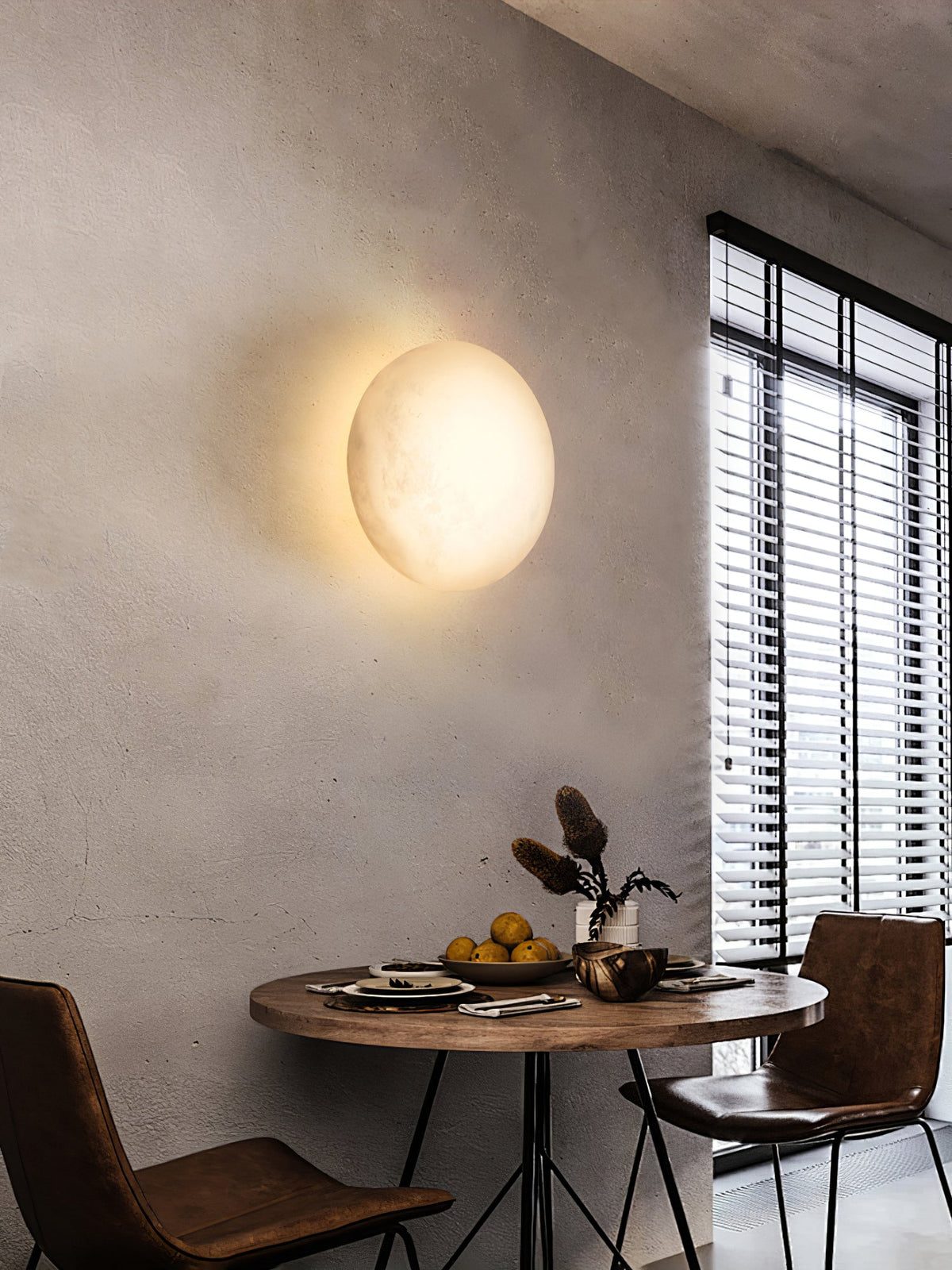 Eurthais aplique de pared minimalista en alabastro