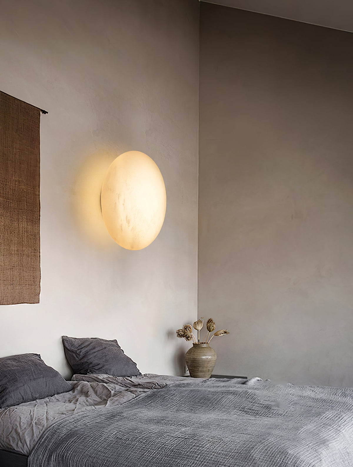 Eurthais aplique de pared minimalista en alabastro