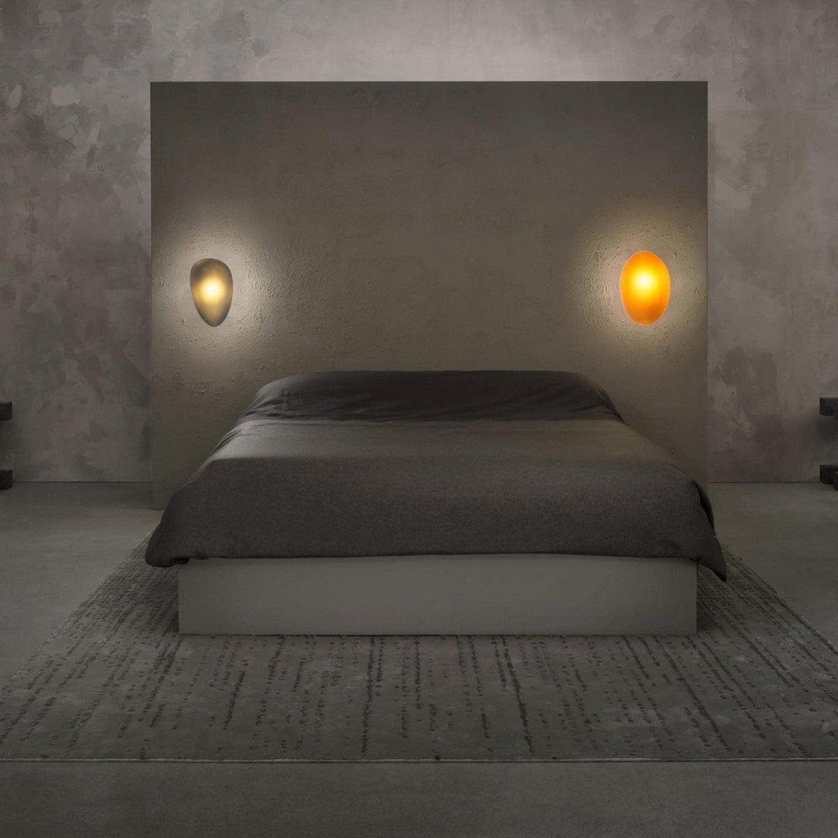 Eirinina aplique de pared con vidrio