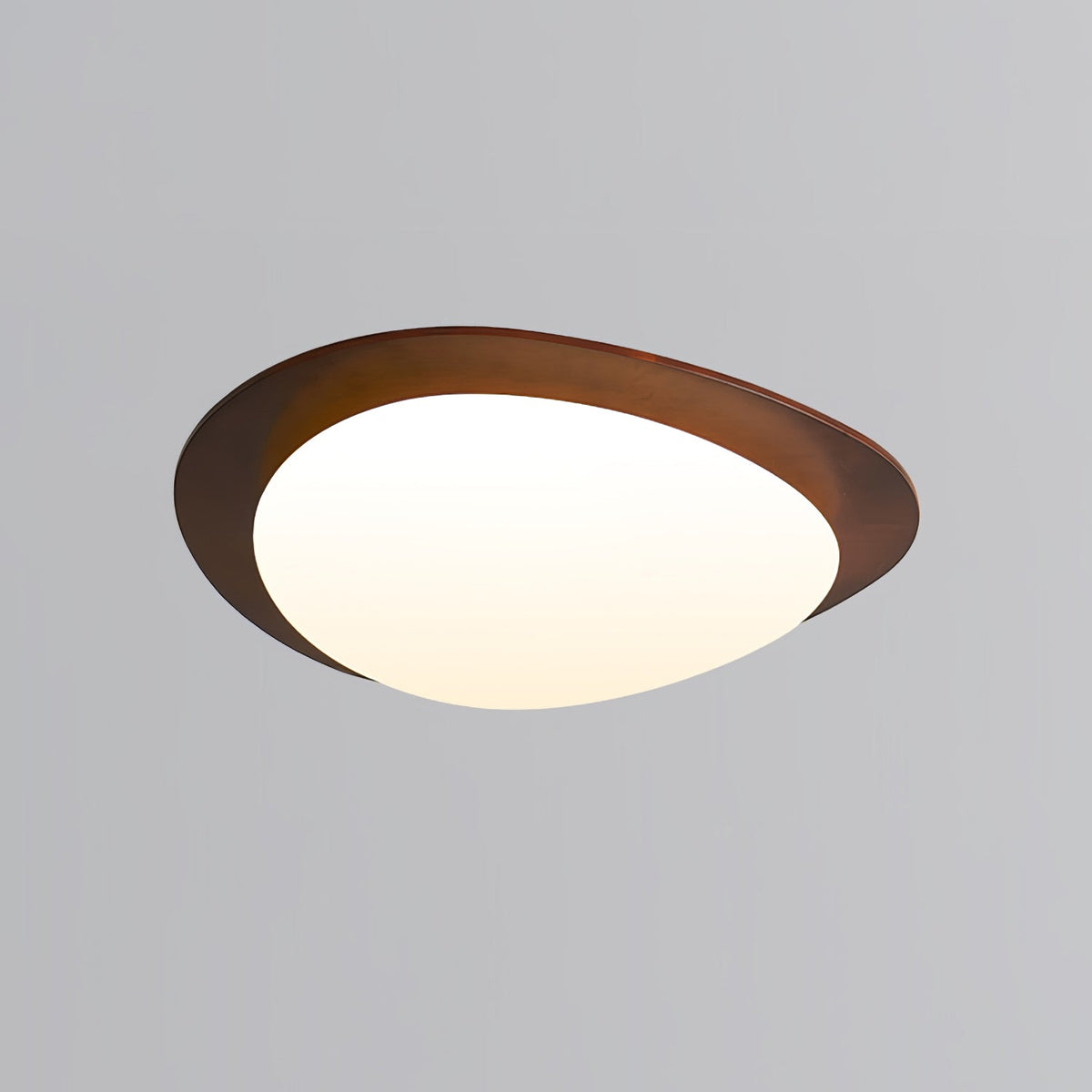 Evory lámpara de techo de madera de nogal Pebble