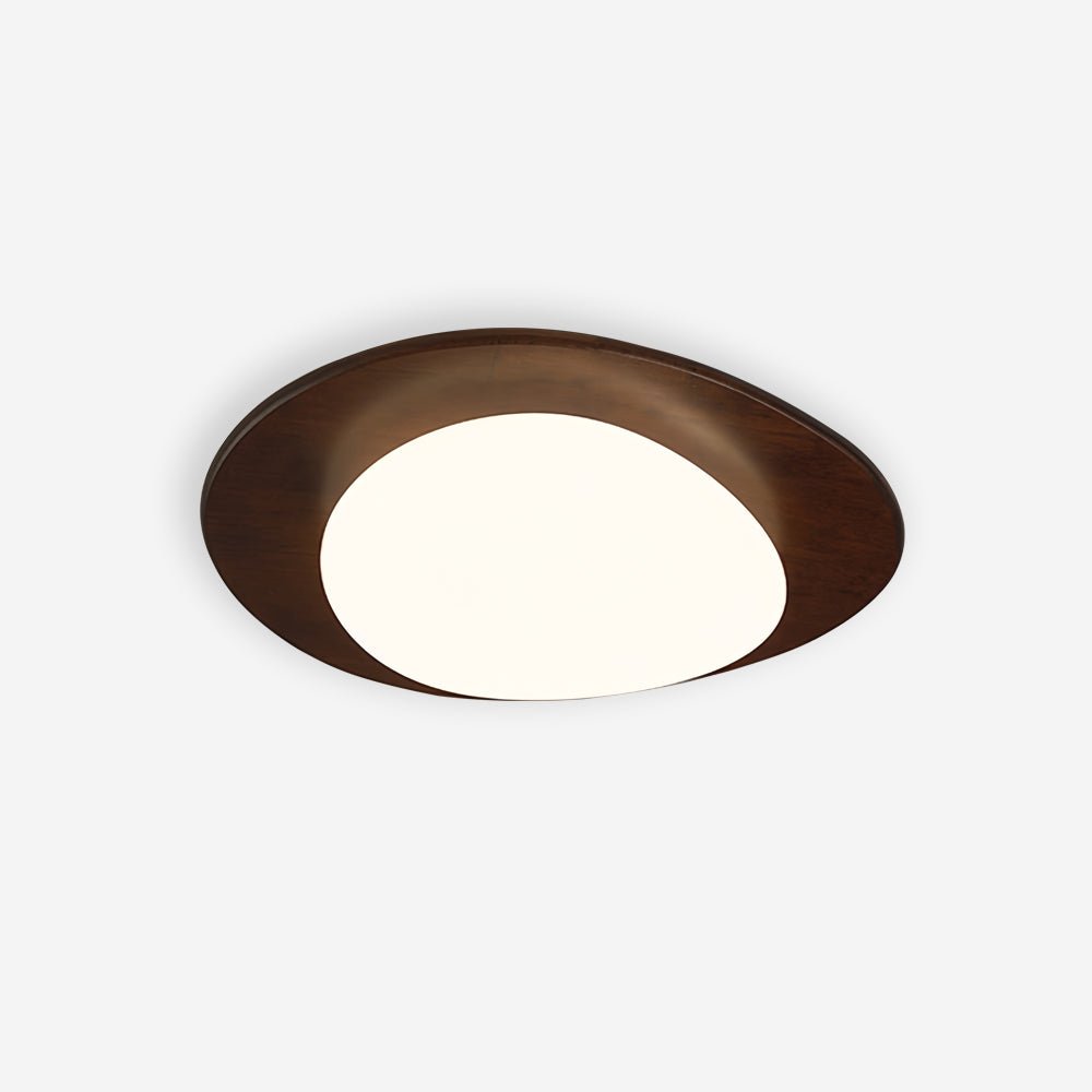 Evory lámpara de techo de madera de nogal Pebble
