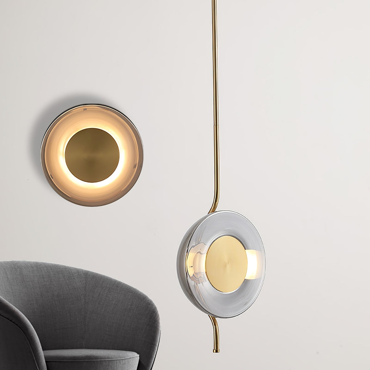 Umirus lámpara colgante moderna minimalista de vidrio