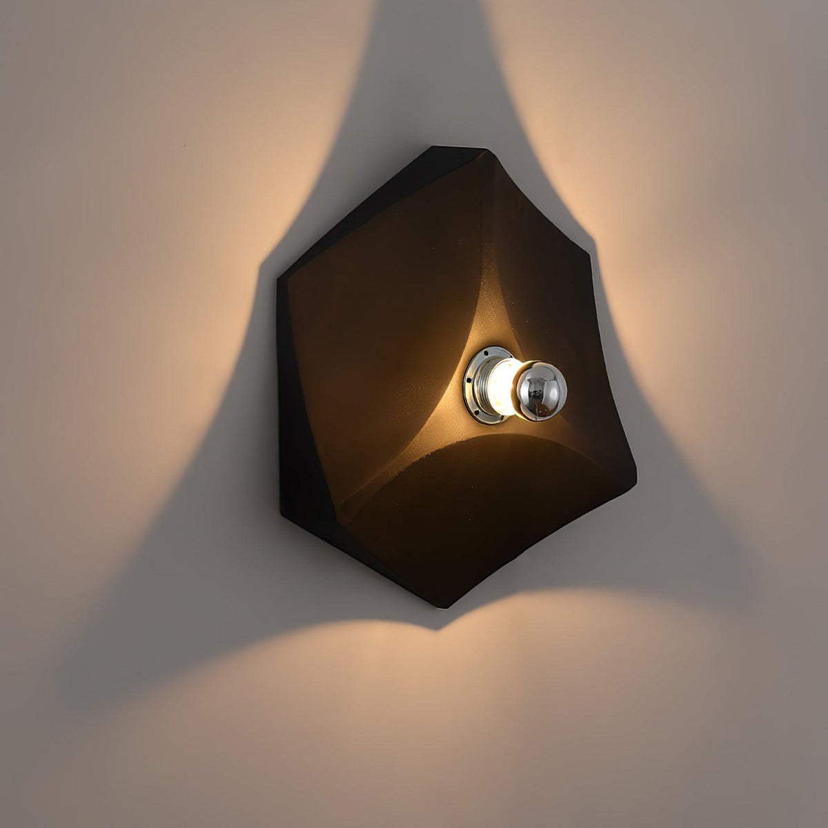 Linuira aplique de pared de tela geométrico