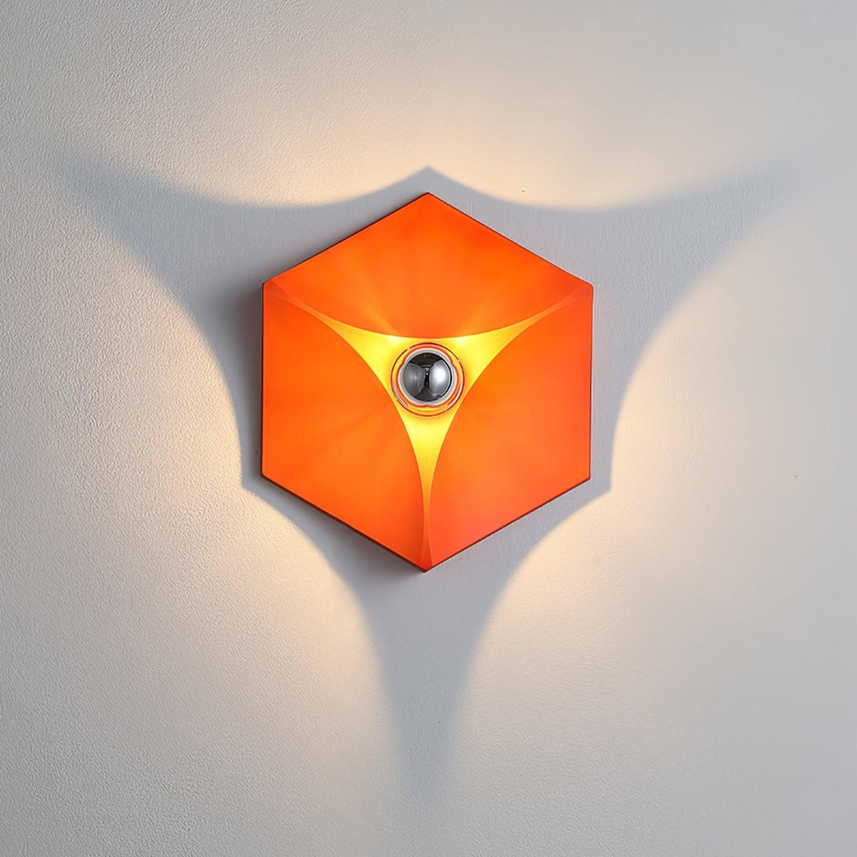 Linuira aplique de pared de tela geométrico