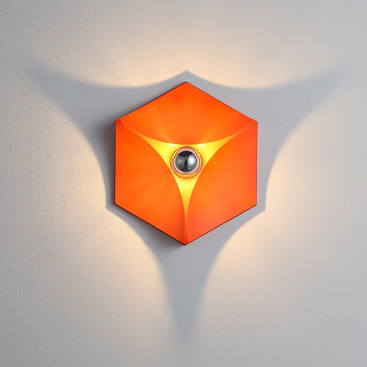 Linuira aplique de pared de tela geométrico
