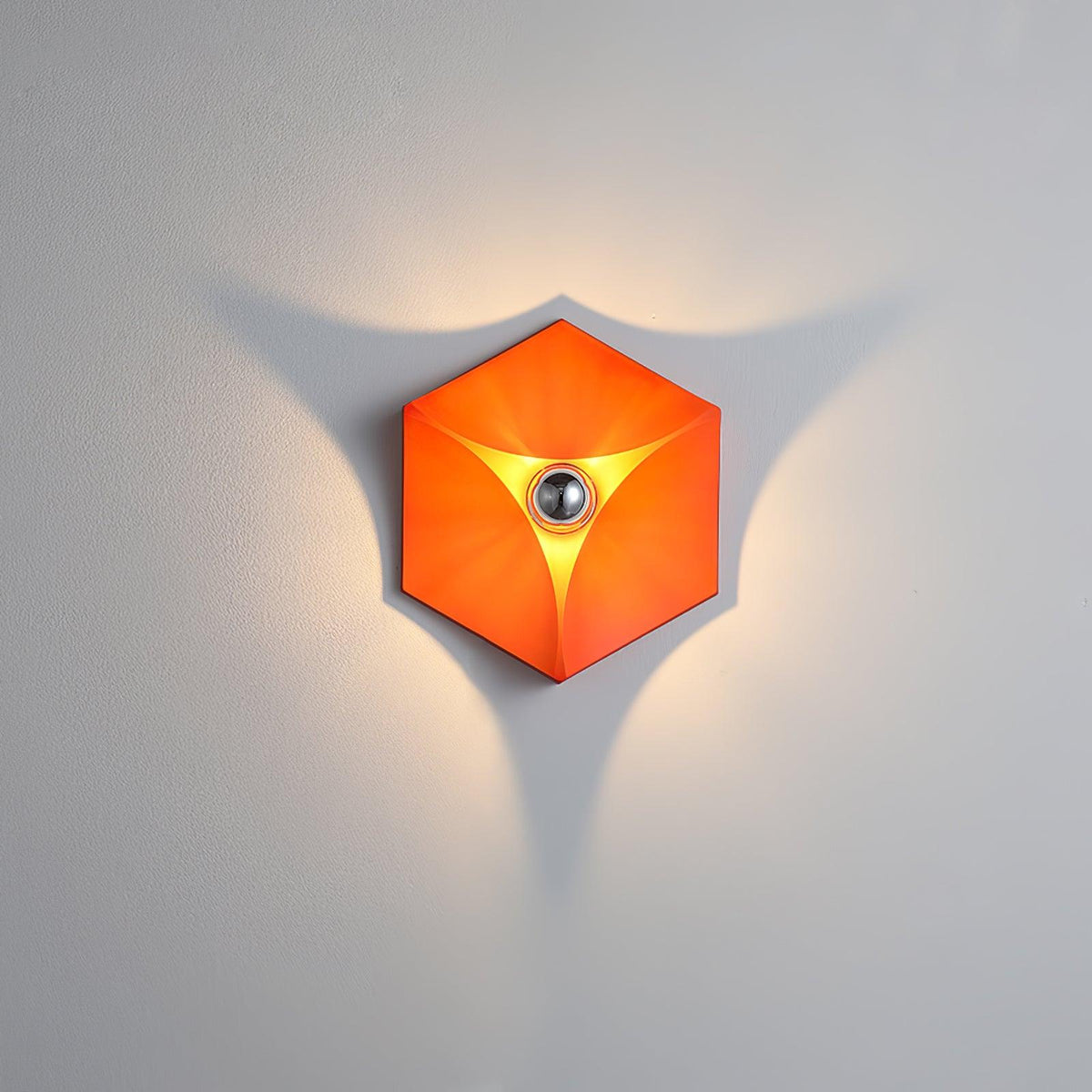 Linuira aplique de pared de tela geométrico