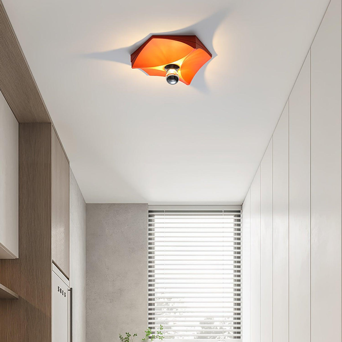 Linuira aplique de pared de tela geométrico
