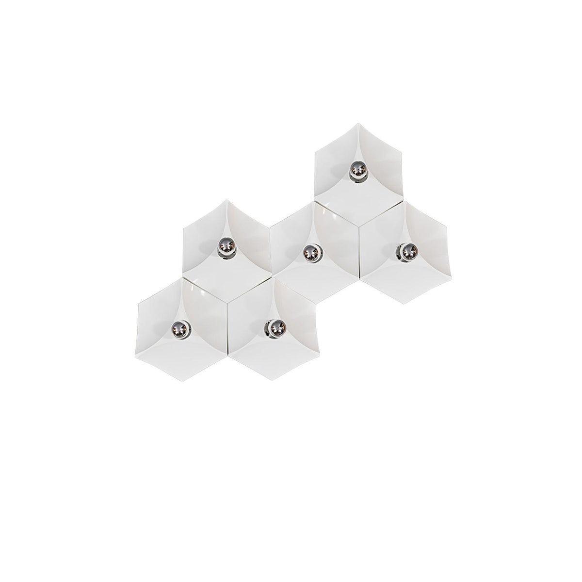 Linuira aplique de pared de tela geométrico
