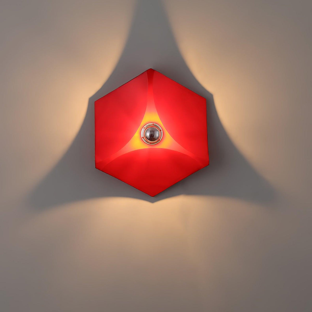 Linuira aplique de pared de tela geométrico