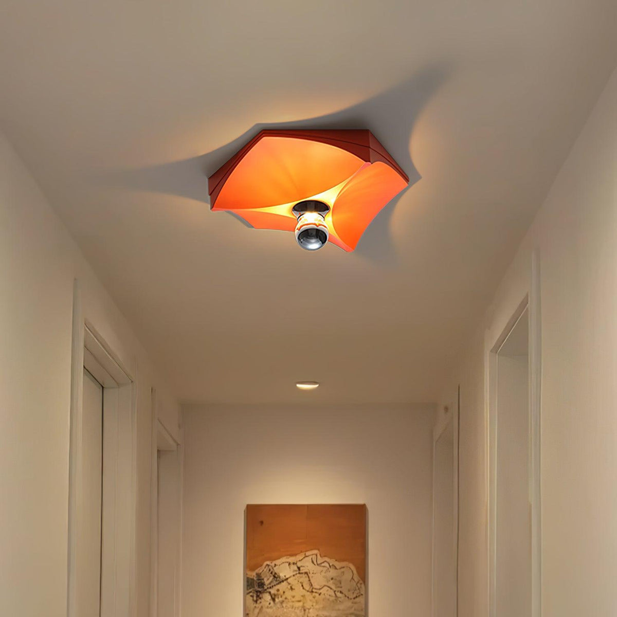 Linuira aplique de pared de tela geométrico
