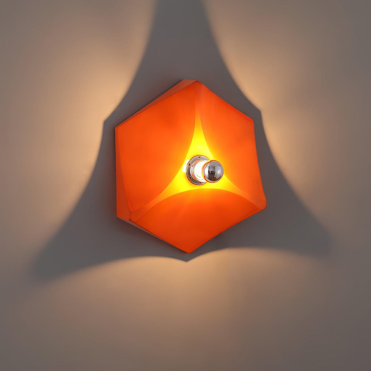 Linuira aplique de pared de tela geométrico