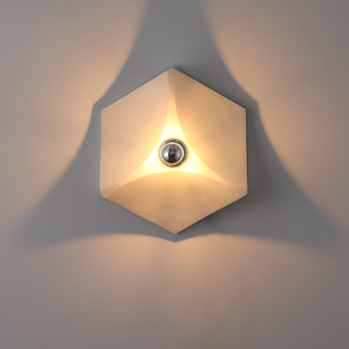 Linuira aplique de pared de tela geométrico