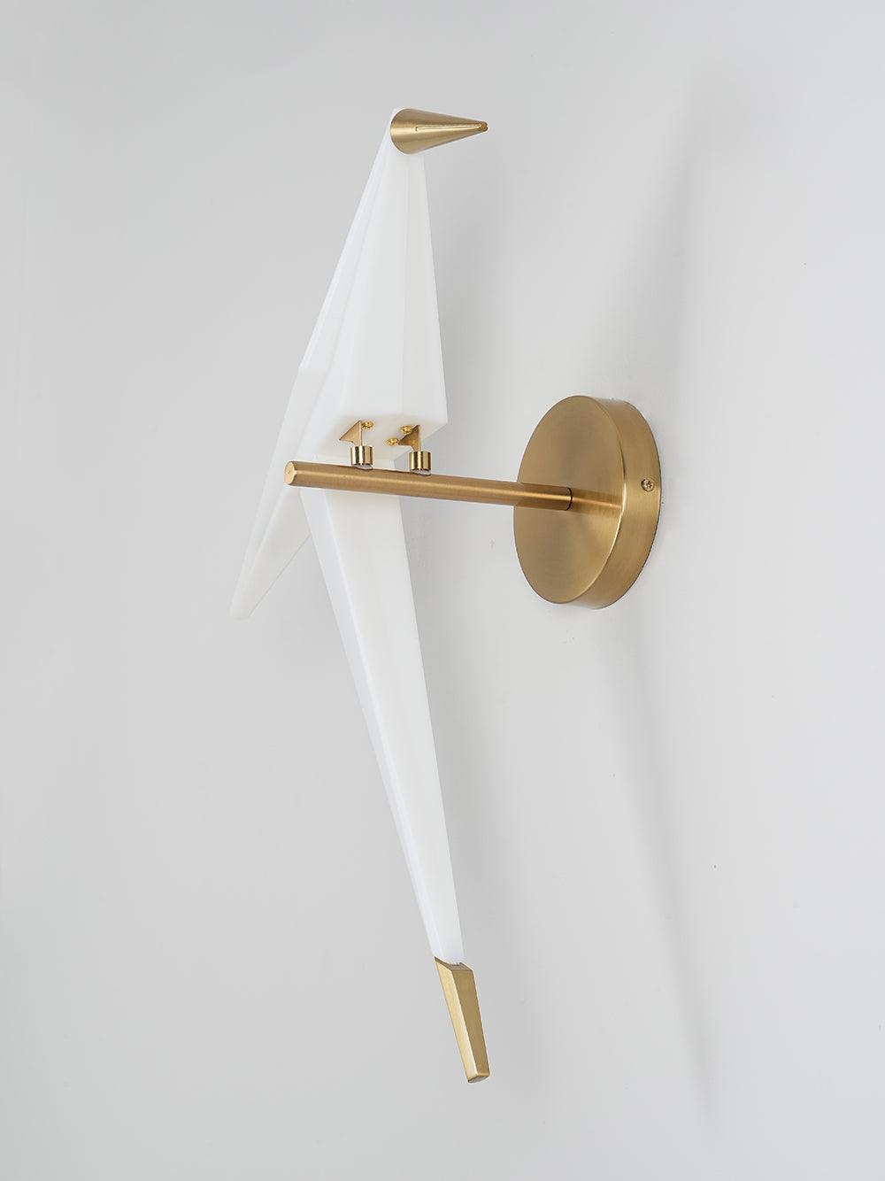Eovela aplique de pared de papel nórdico en forma de grulla
