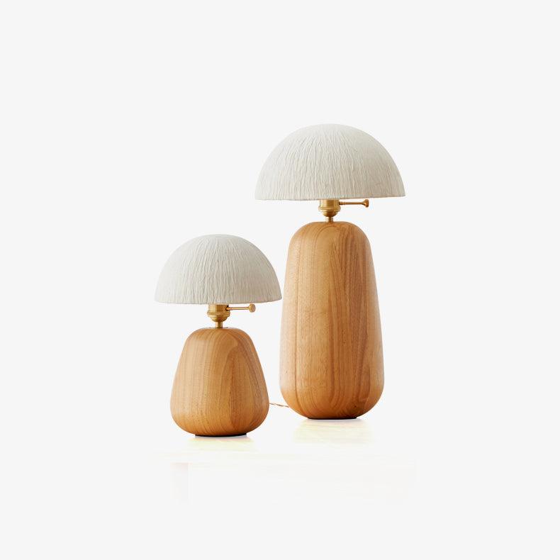 Elugan lámpara de mesa de madera orgánica