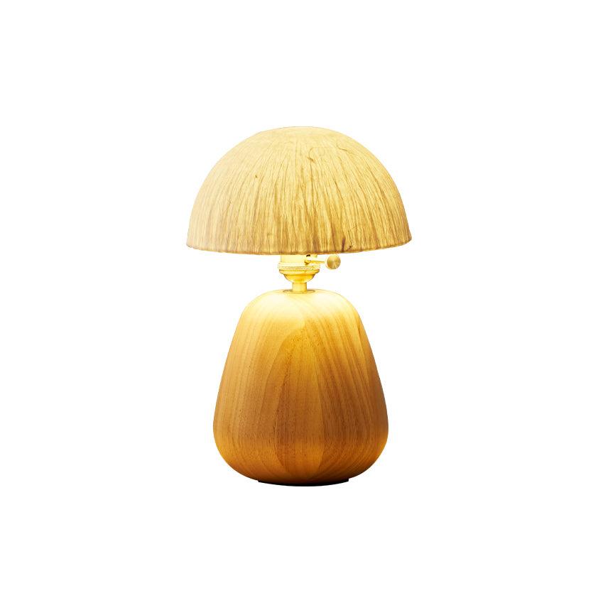 Elugan lámpara de mesa de madera orgánica