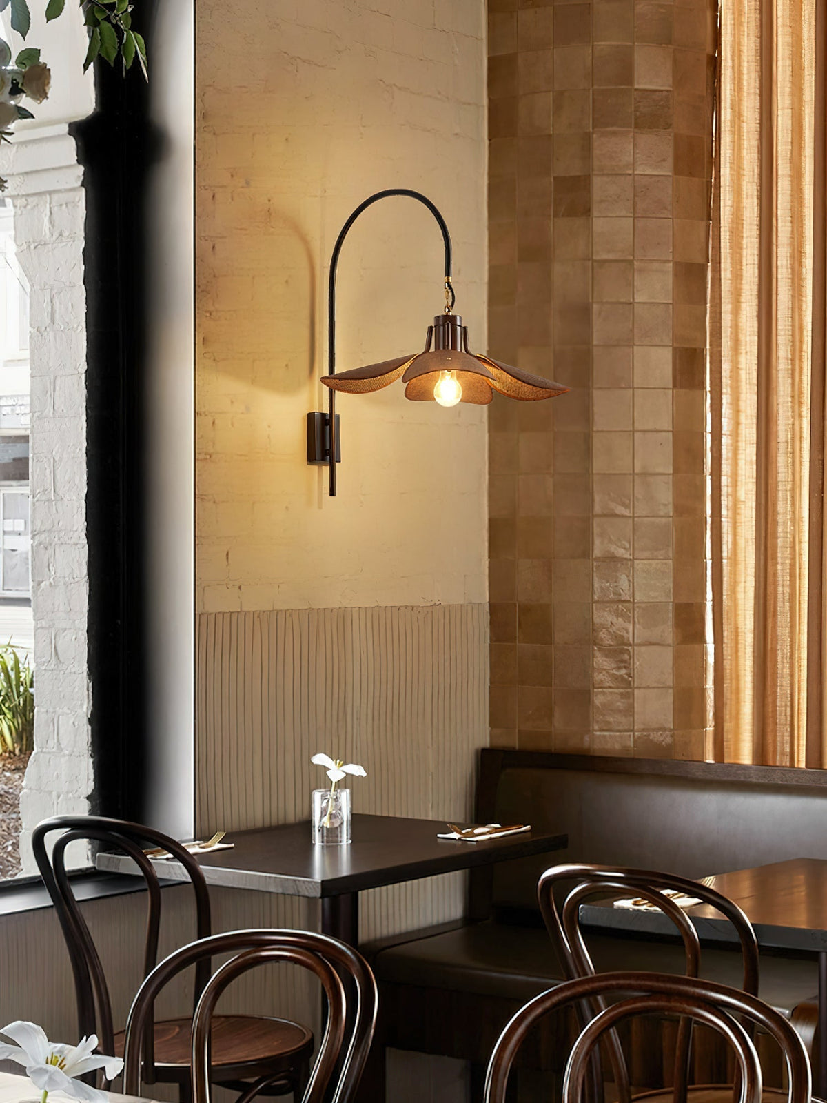 Visilis aplique de pared Premium nórdico con arte floral
