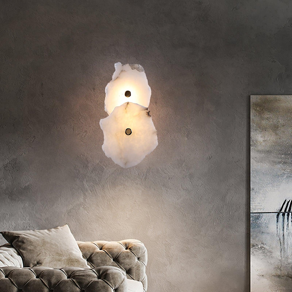 Alaeila aplique de pared Floral Cluster alabastro