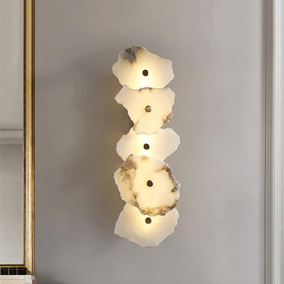 Alaeila aplique de pared Floral Cluster alabastro