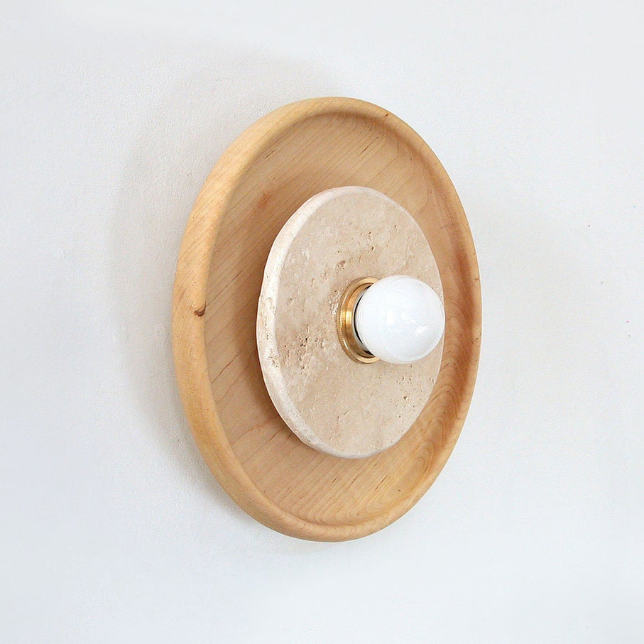 Lumenhart aplique de pared travertino