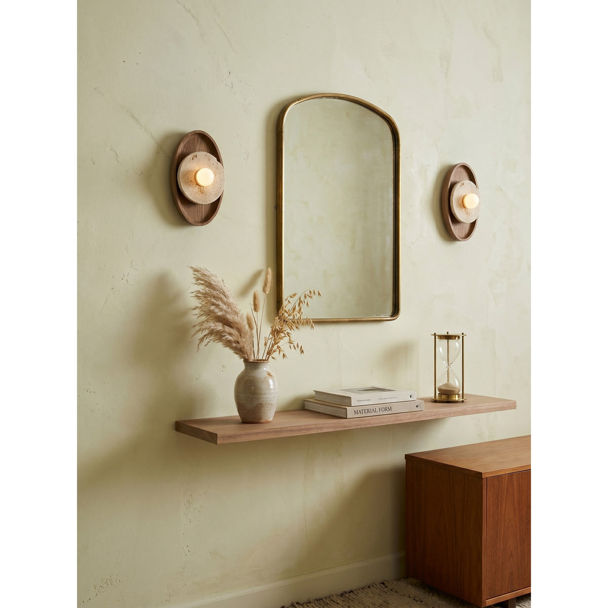 Lumenhart aplique de pared travertino