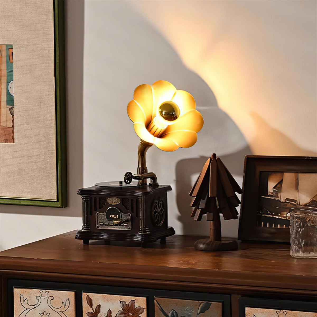 Phonograph lámpara de mesa