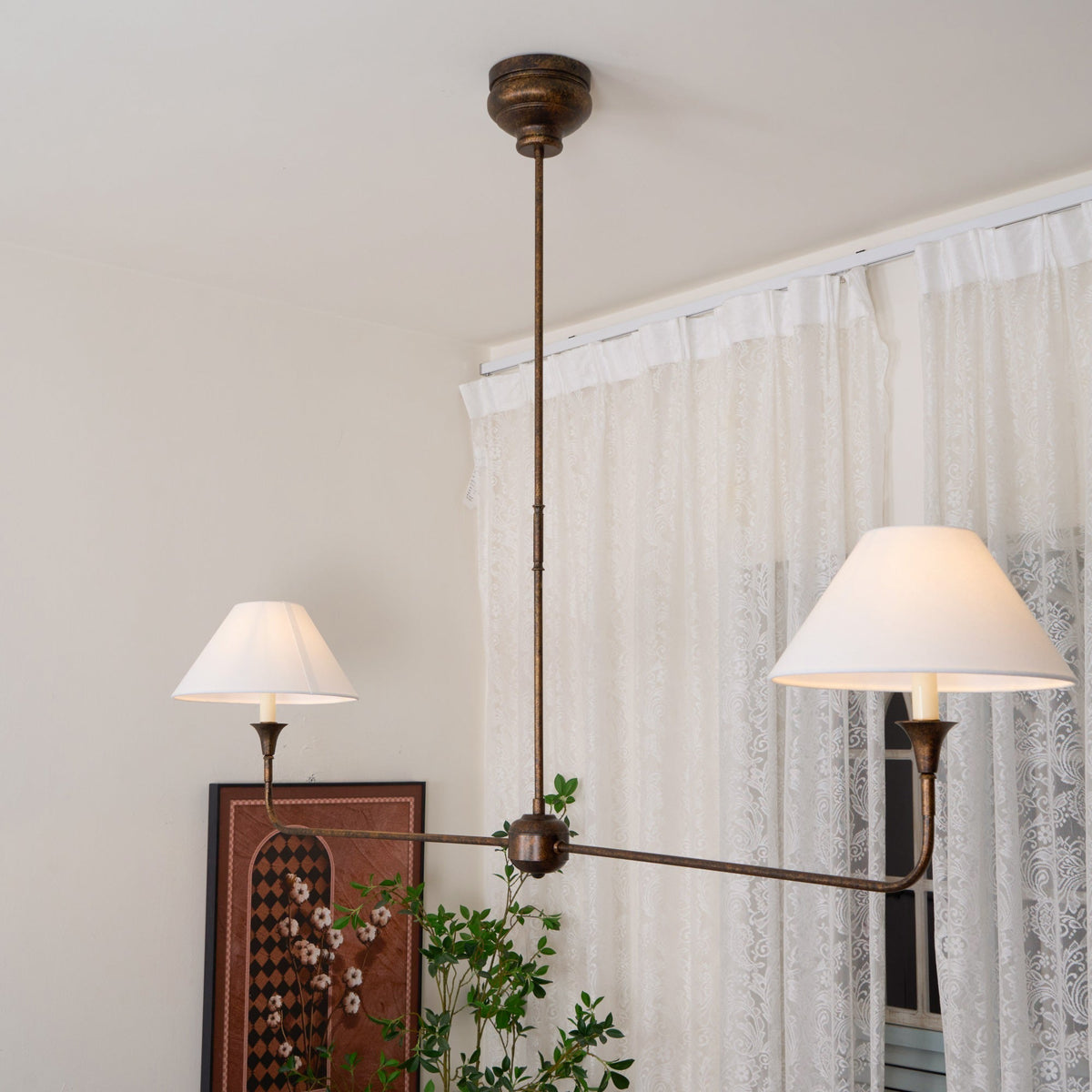 Silva Lámpara de Araña Lineal LED Moderna de Metal
