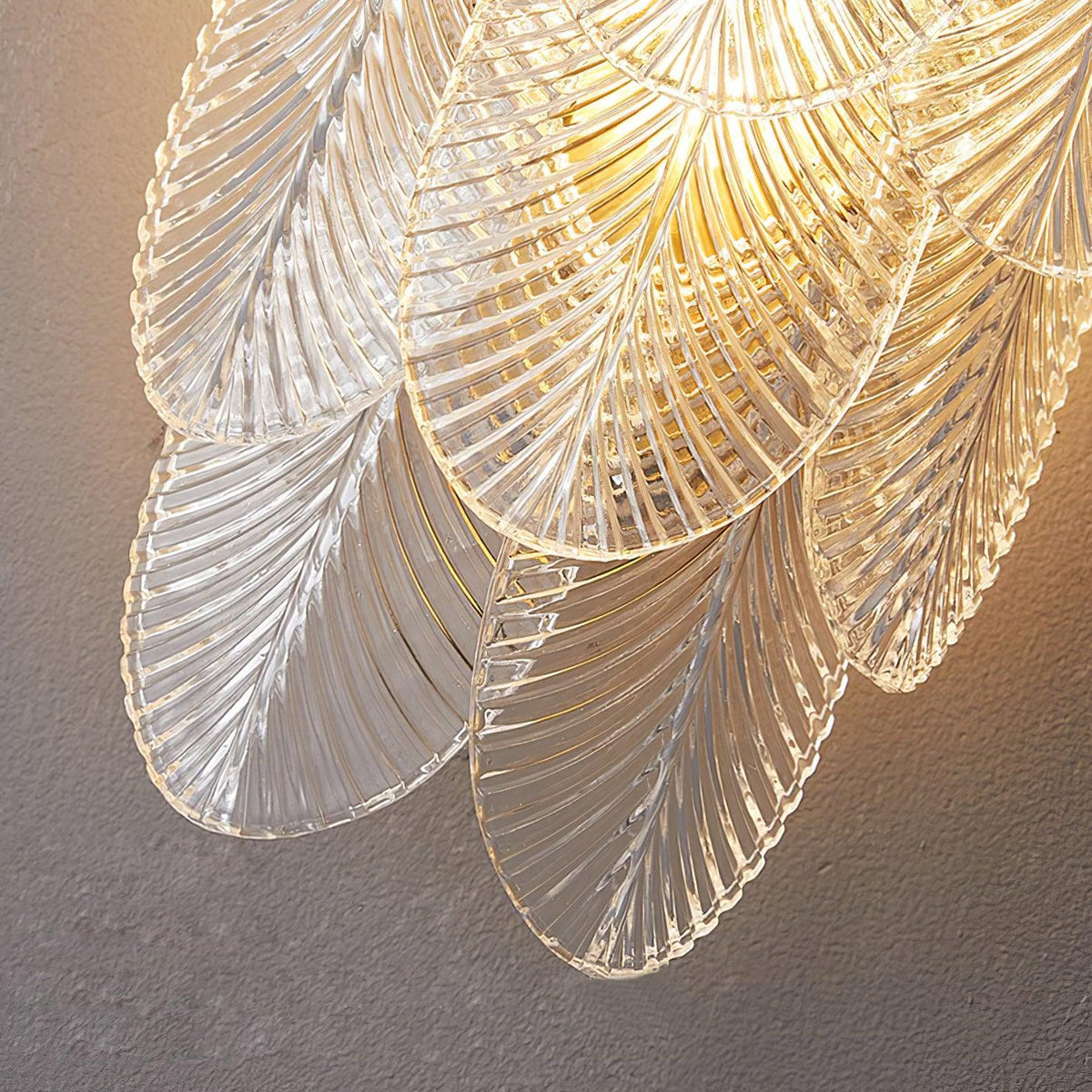 Celoaine aplique de pared latón vidrio Murano