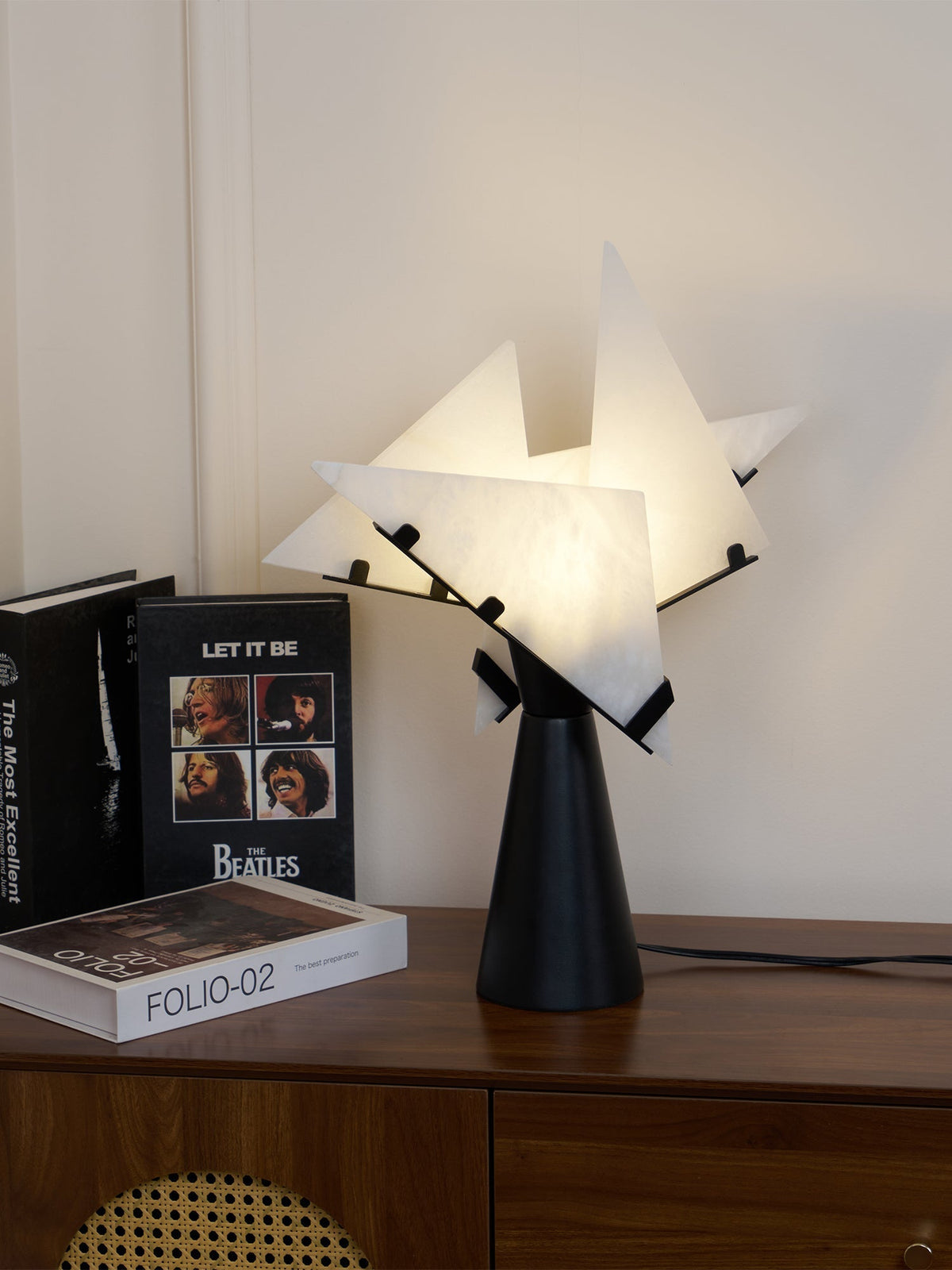 Aursilion lámpara de mesa Star de alabastro