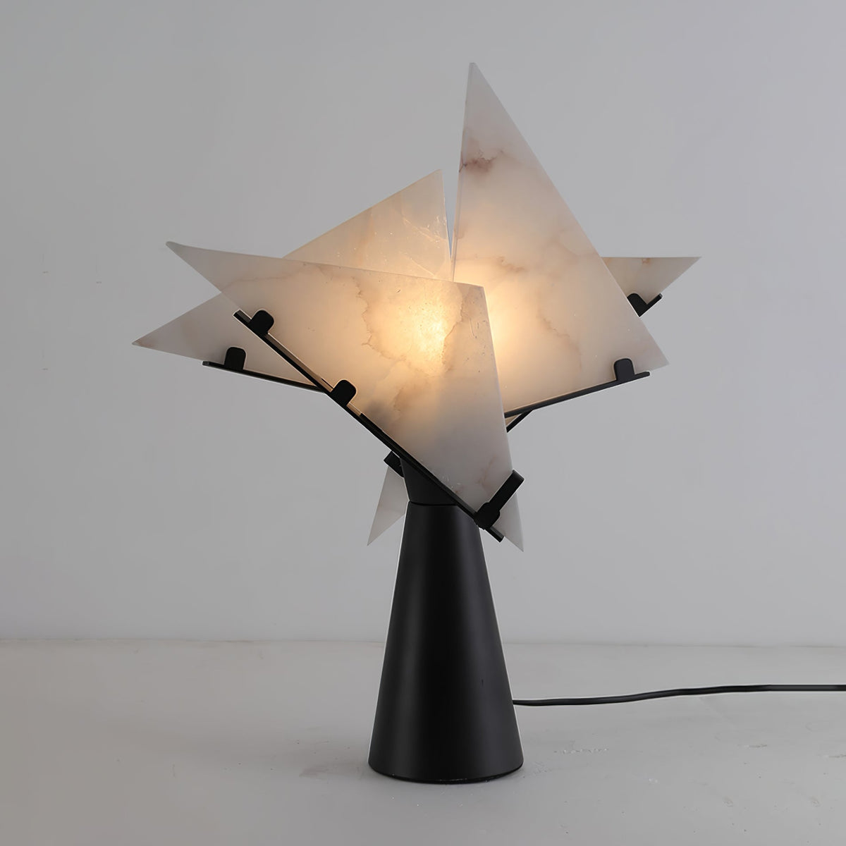 Aursilion lámpara de mesa Star de alabastro