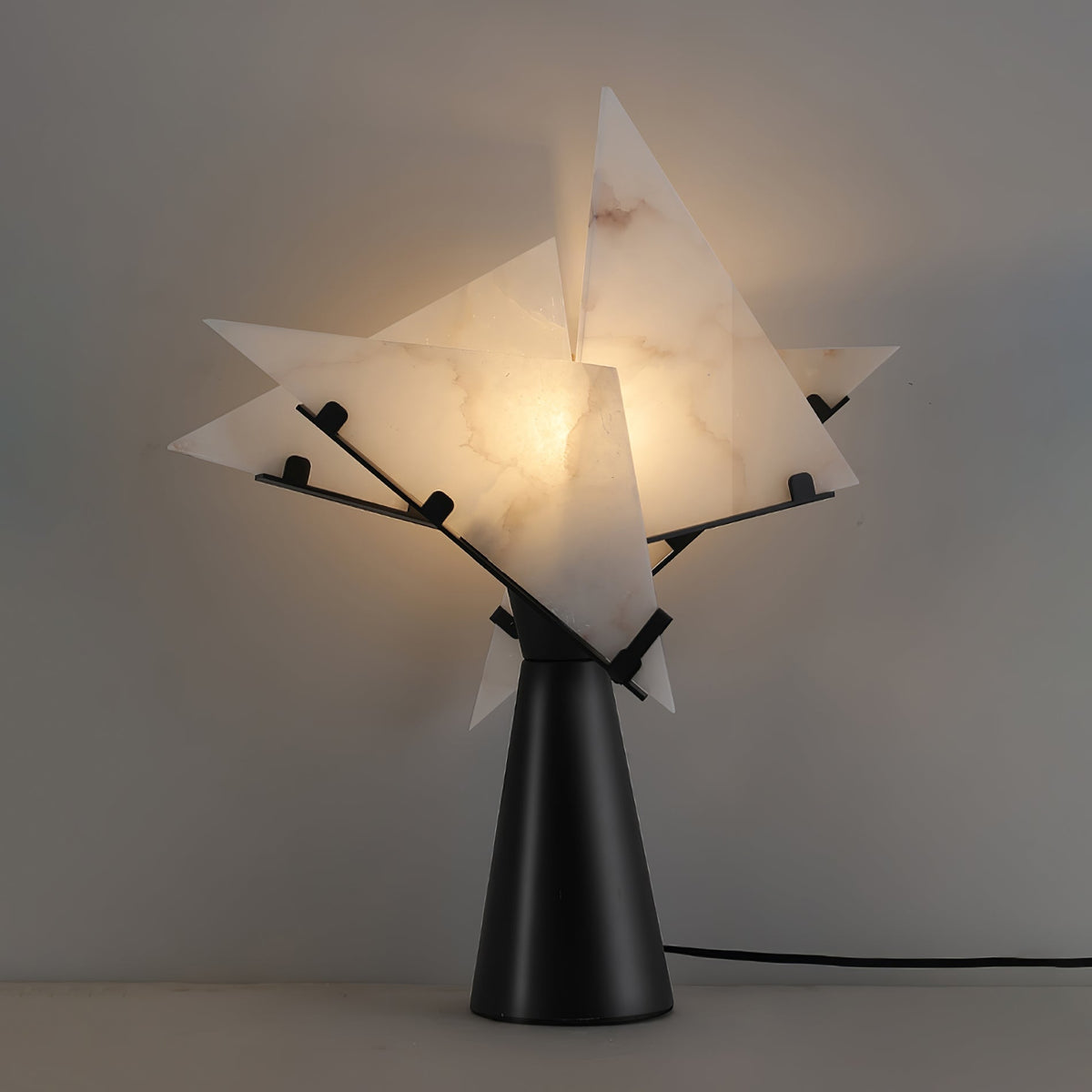 Aursilion lámpara de mesa Star de alabastro