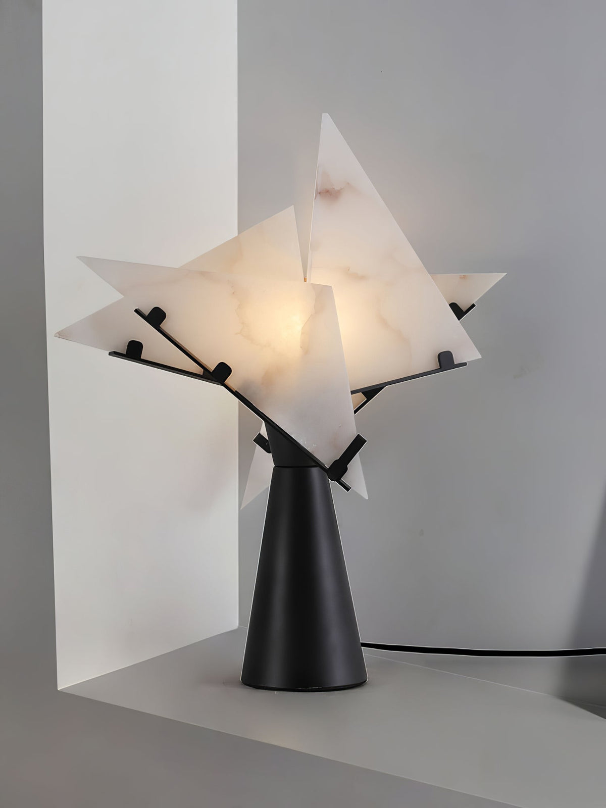 Aursilion lámpara de mesa Star de alabastro