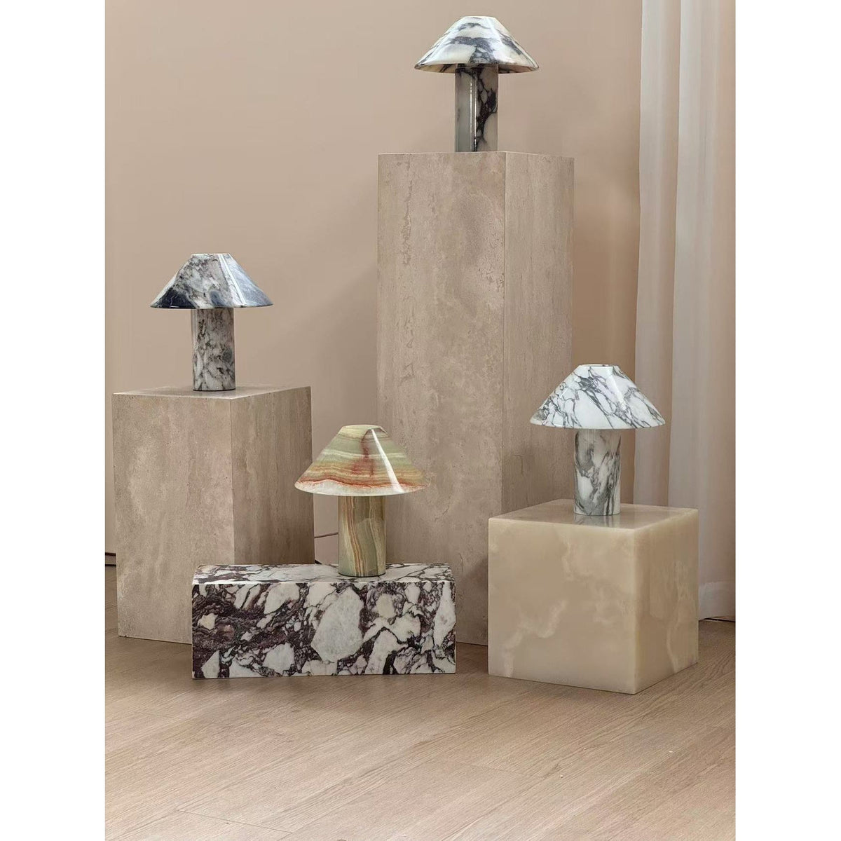 Veinir lámpara de mesa