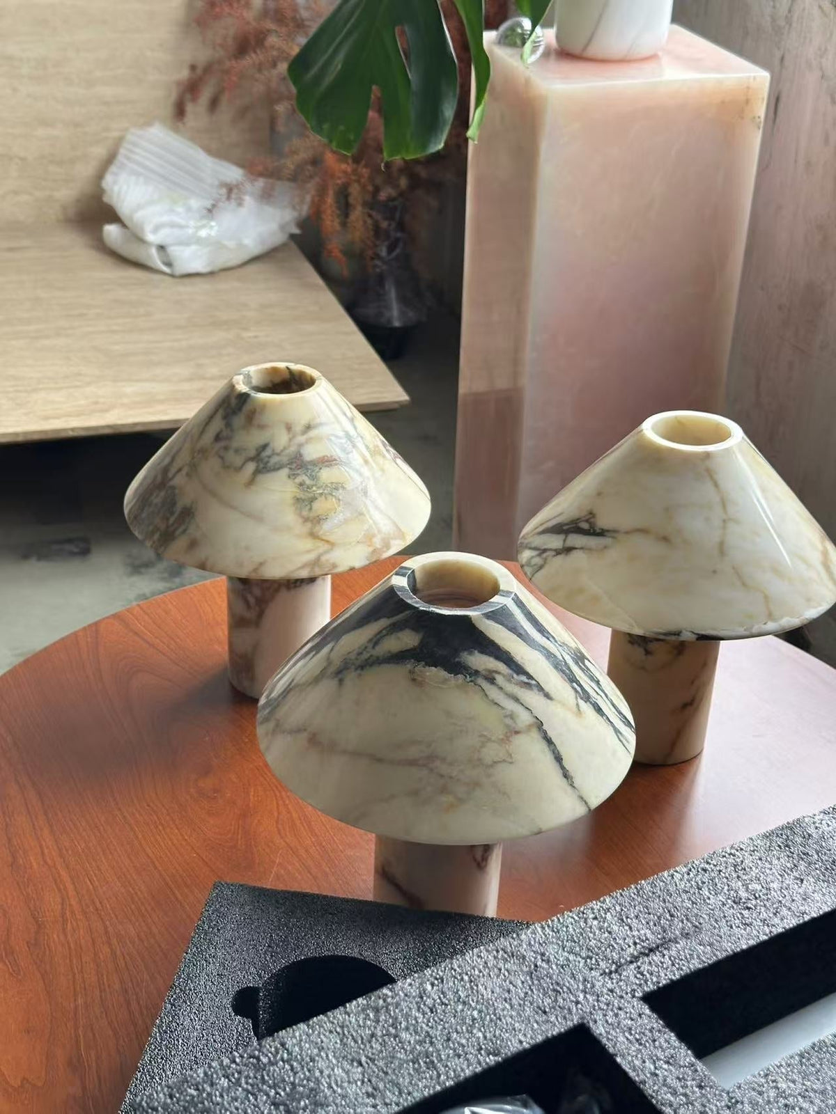 Veinir lámpara de mesa