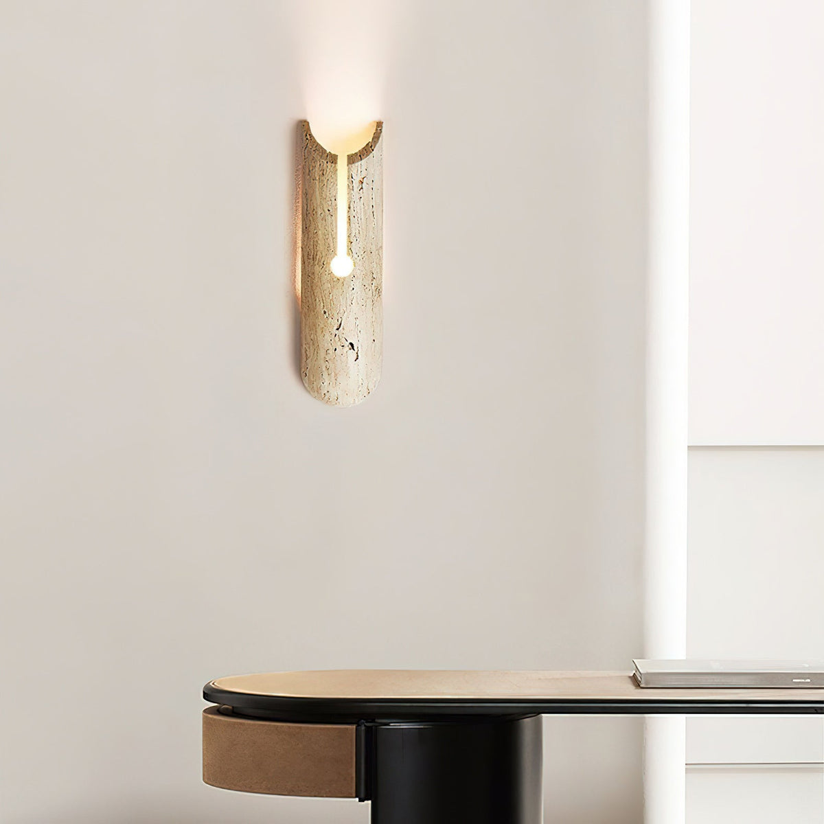 Olnorila aplique de pared travertino