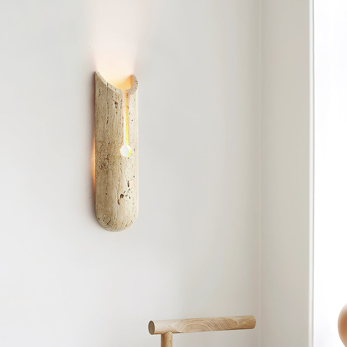 Olnorila aplique de pared travertino