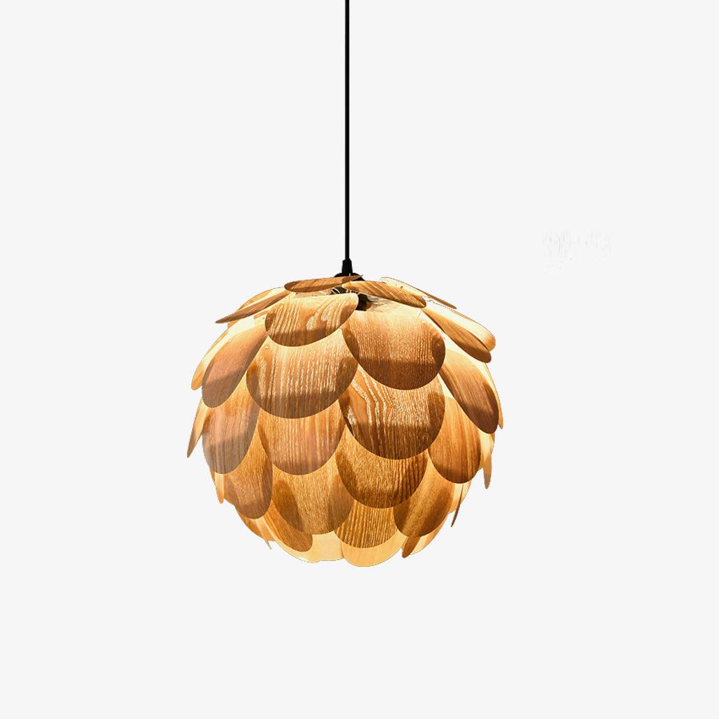 Wlara lámpara colgante moderna de madera