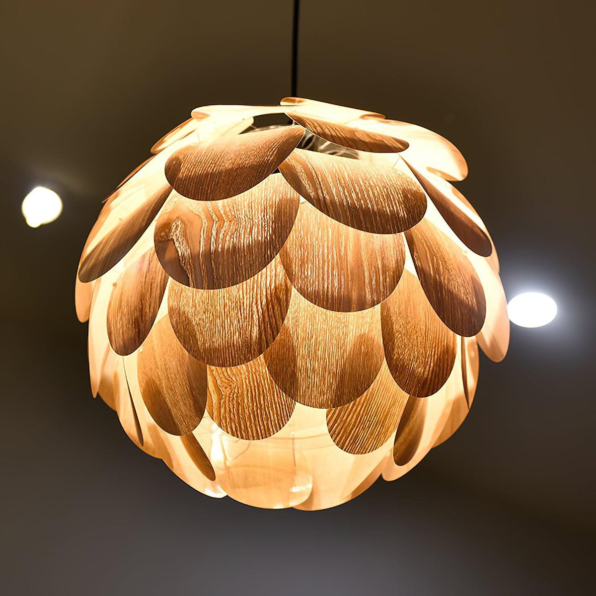 Wlara lámpara colgante moderna de madera
